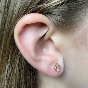 Lillian White Diamond Stud Earrings