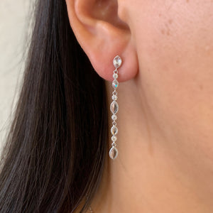 Amara Marquise Rose Cut Diamond Earrings