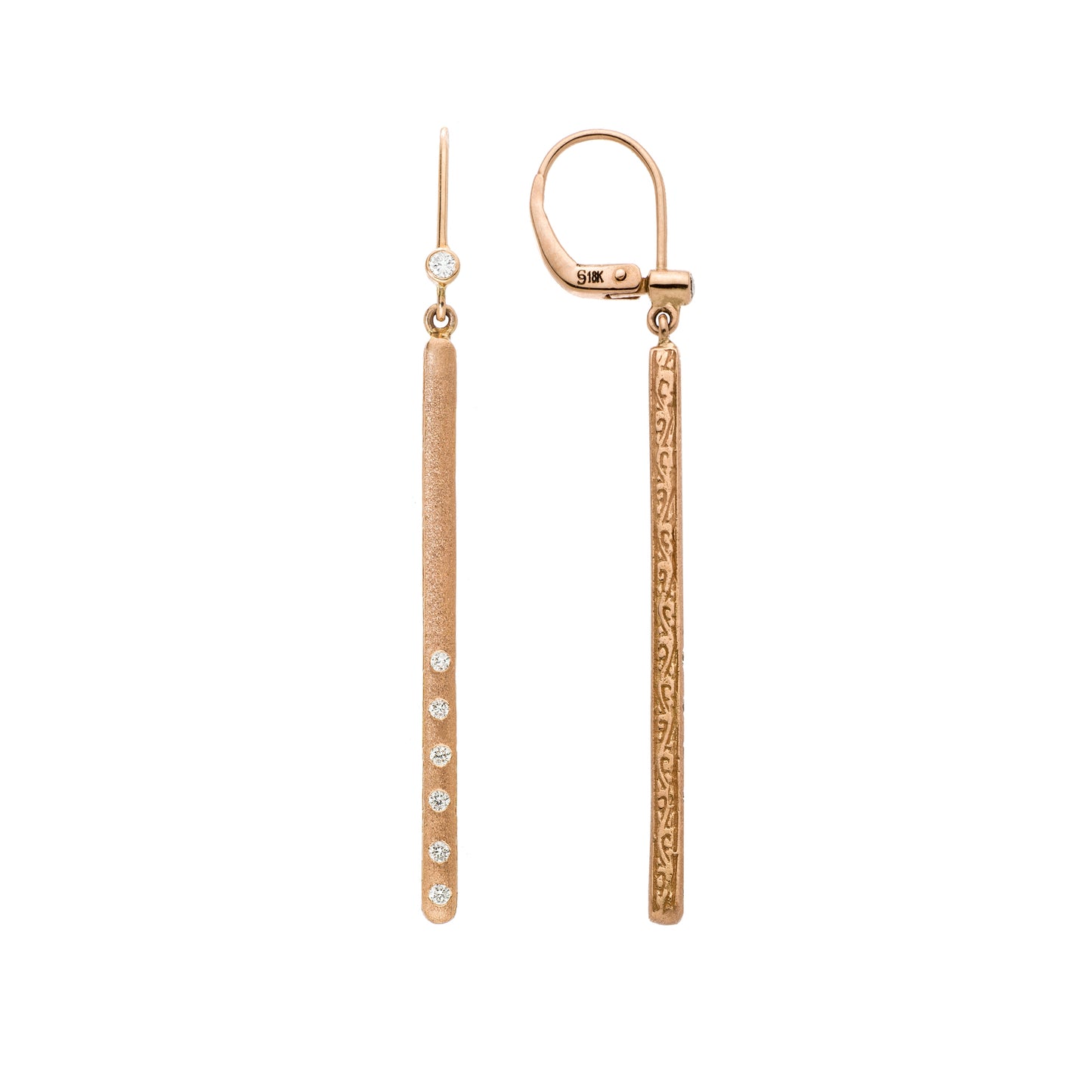 Dunes Bar Diamond Earrings