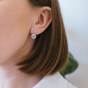Dunes Classic White Diamond Drop Earrings