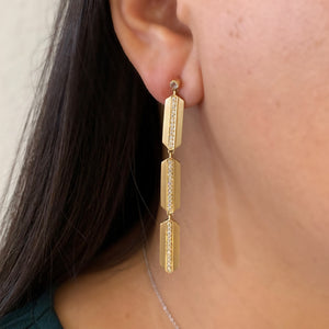 Maya Diamond Long Earrings