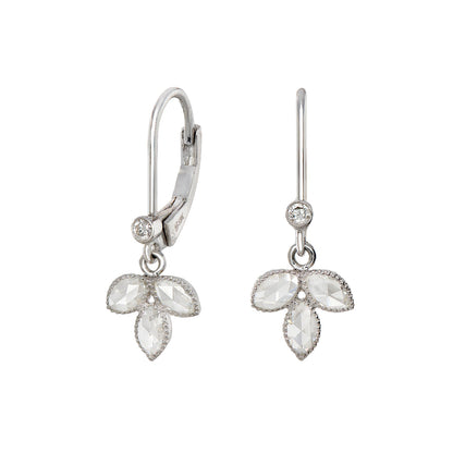 Lilah White Diamond Drop Earrings