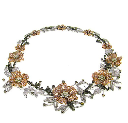 Enchanted Garden Color Diamond Necklace