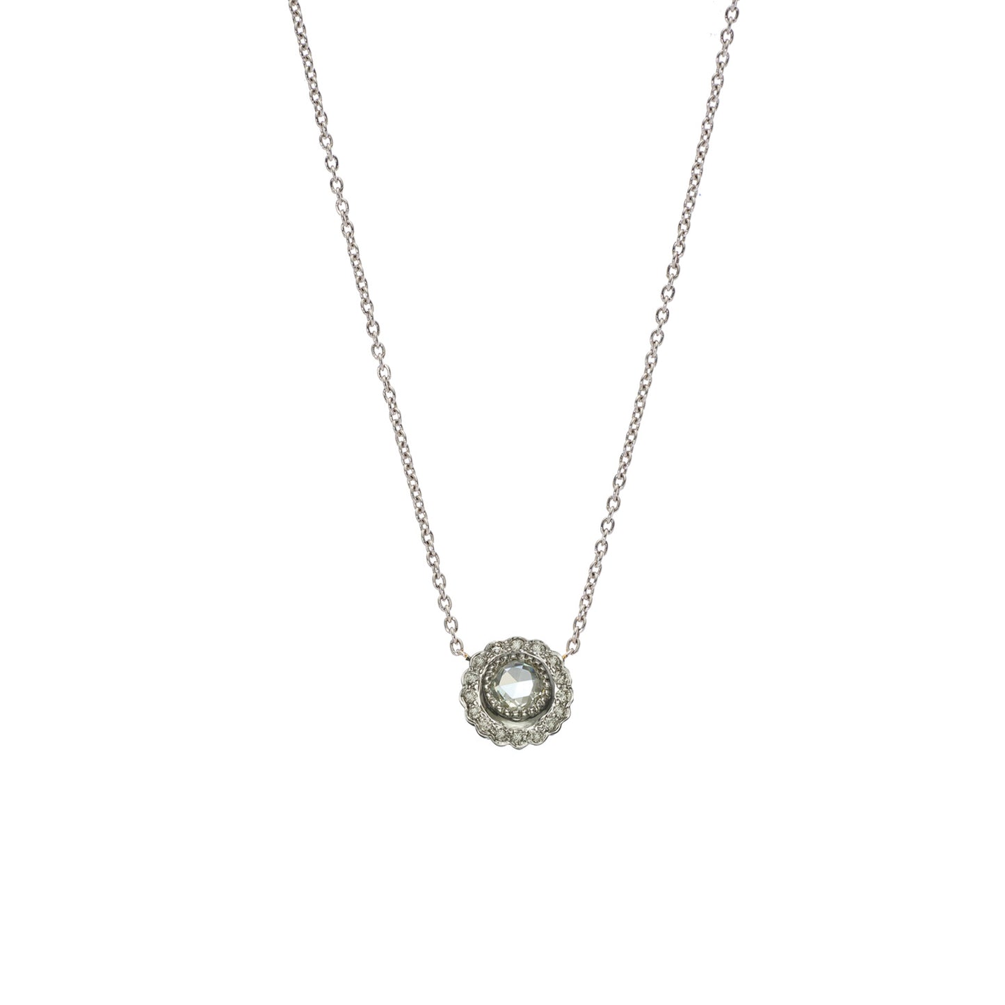 True Romance White Diamond Necklace