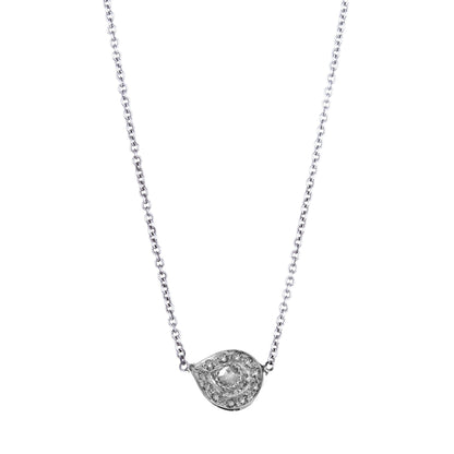 Plume White Diamond Necklace