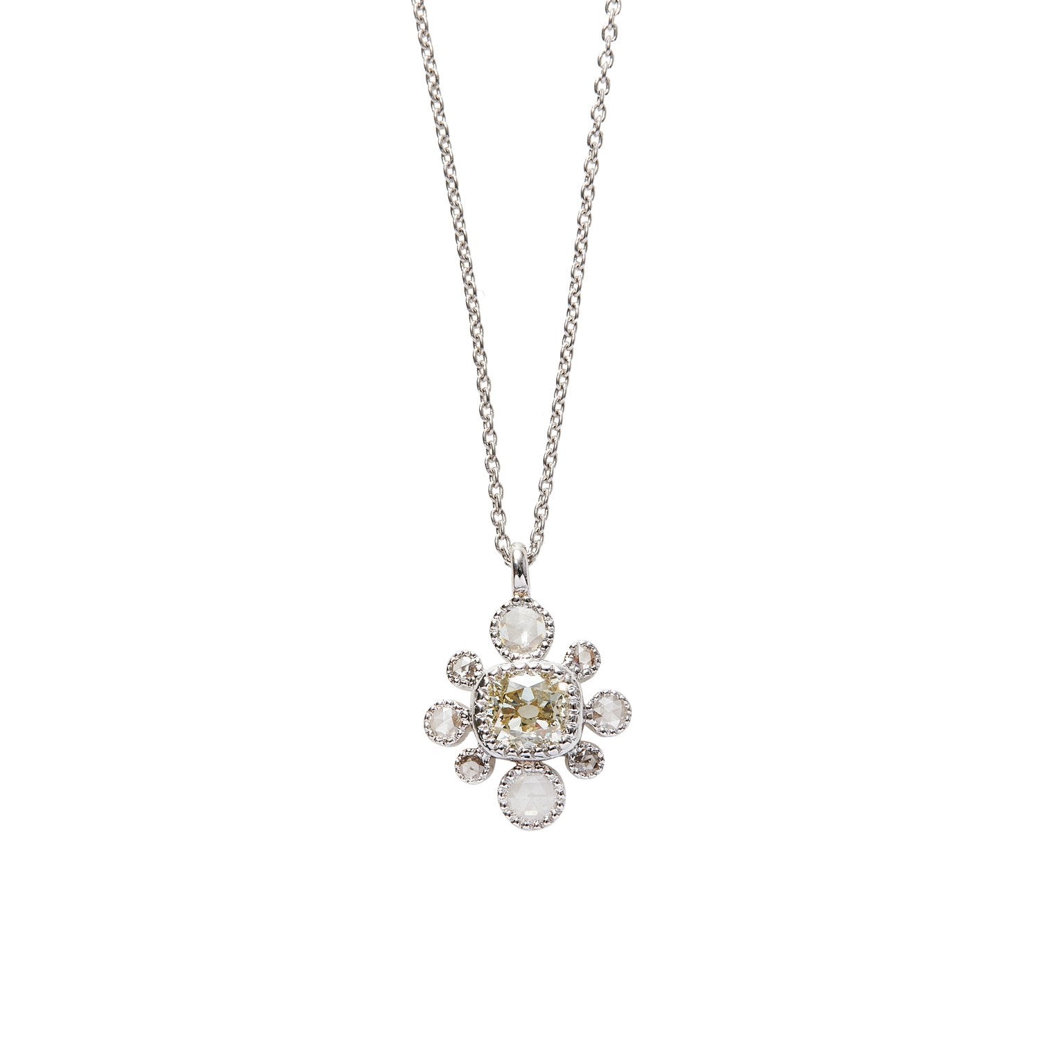 Belle White Diamond Necklace