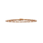 Lucy Baguette and Round Diamond Bracelet