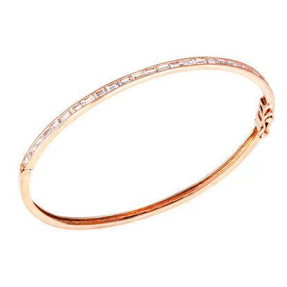 Silhouette White Diamond Bangle