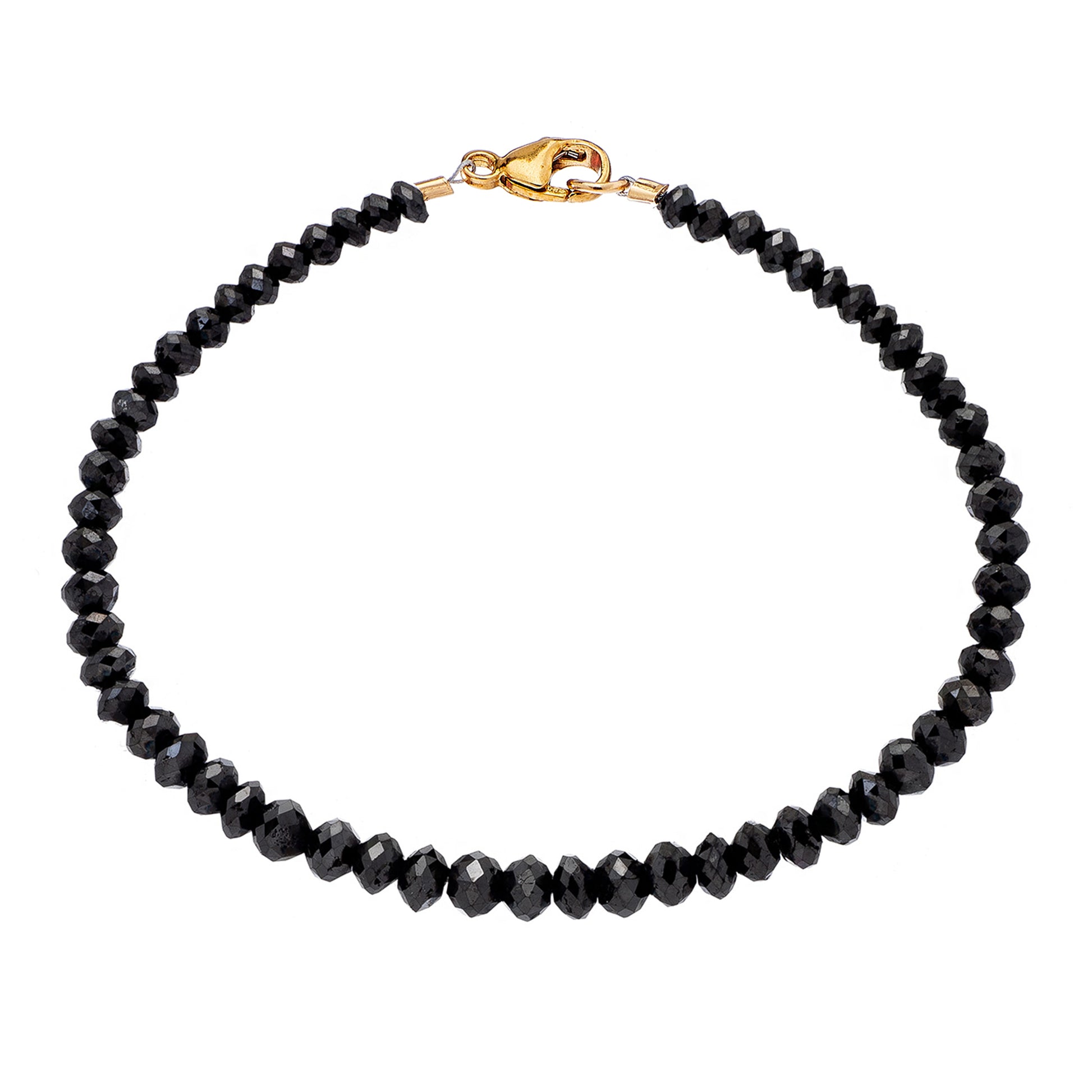 14K Yellow Gold Noir Large Black Diamond Bracelet Sethi Couture