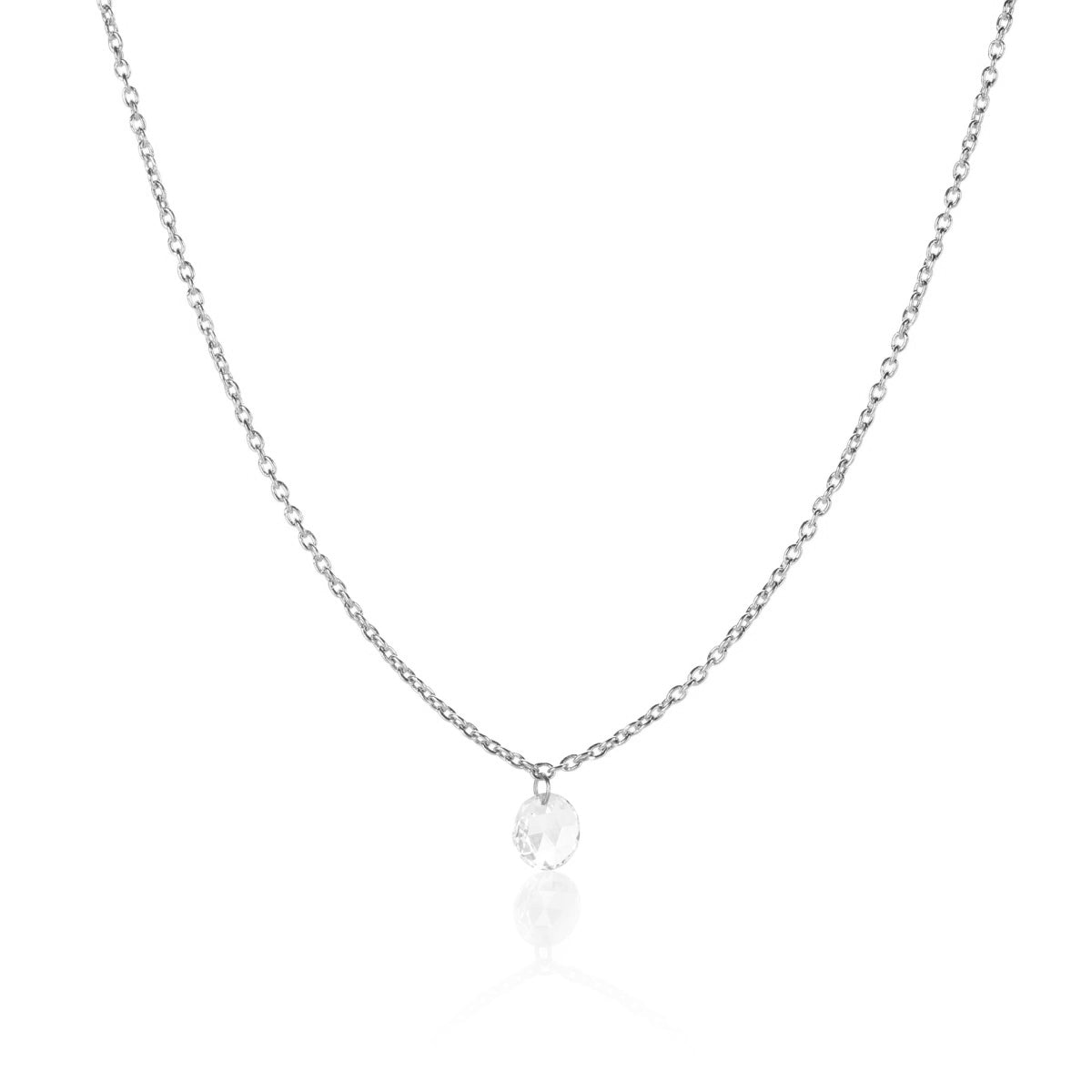 Cien Rose Cut Diamond Necklace