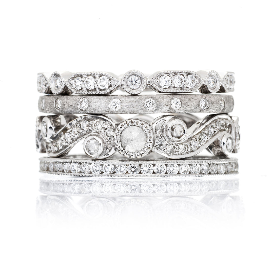 Sethi Couture Cesta White Diamond Hoops main image 0