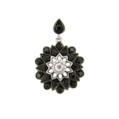 Plume Black Diamond Pendant
