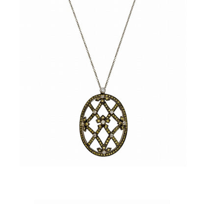 Enchanted Garden Green Diamond Necklace