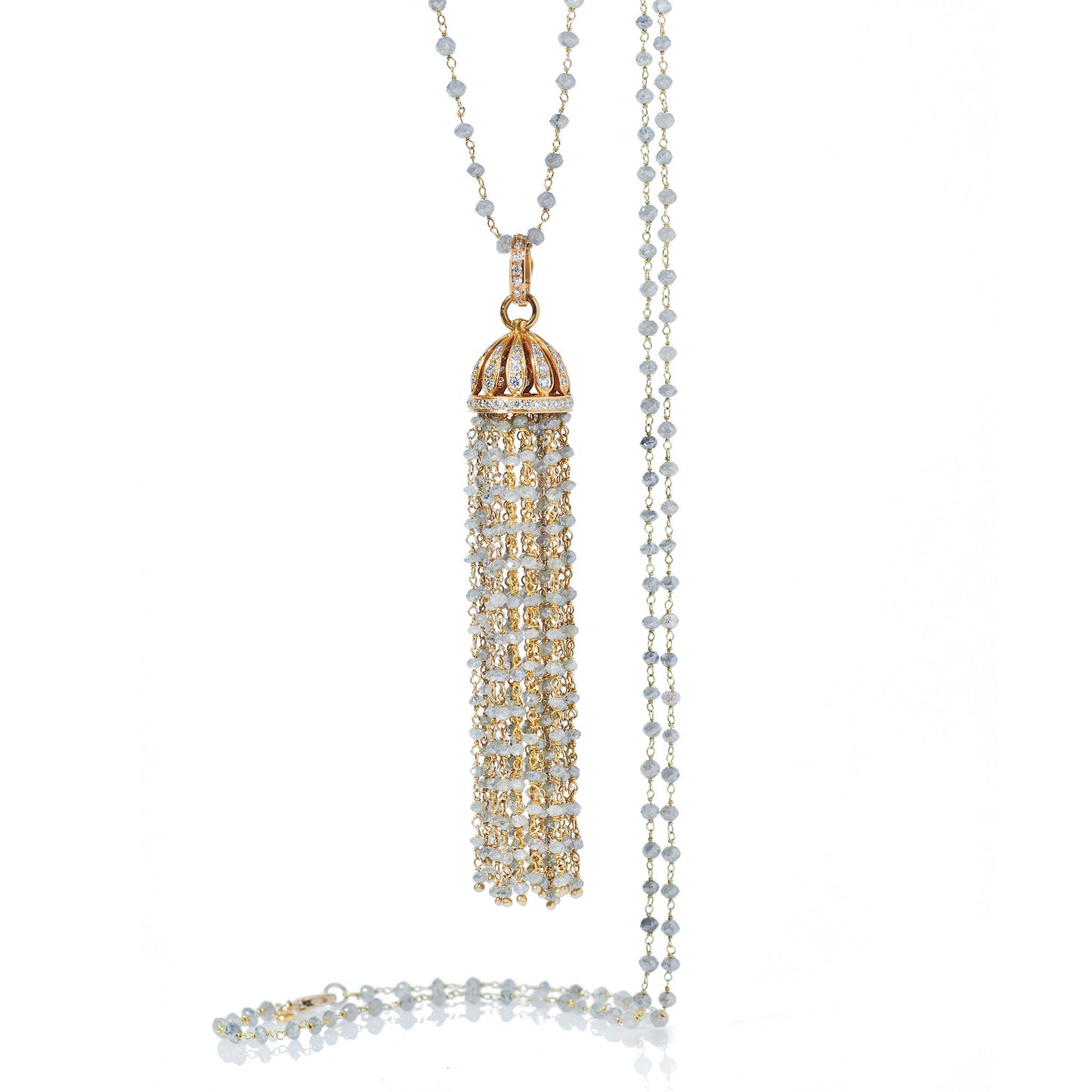 Tassel Gray Diamond Pendant