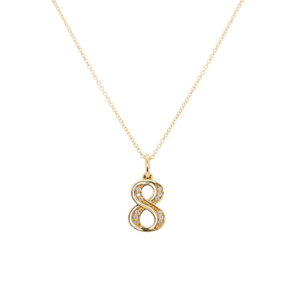 Number "8" Diamond Charm