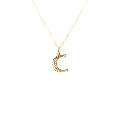 Initial "C" Diamond Charm