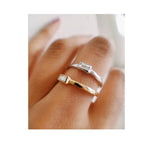 Petit Baguette White Diamond Ring